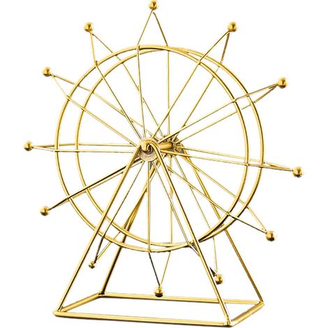 Ferris Wheel - Resin Sculpture Decor - Living Room Fireplace Desk Decoration - Home Office Garden Accent - 1 Piece (1/5)