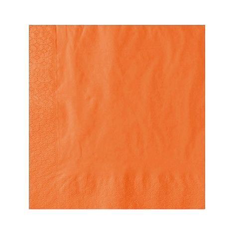 Serviette jetable Orange 2 plis 40x40 cm - 2000 pièces - Ecobioshopping