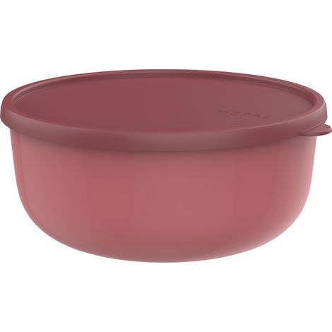 Récipient pour micro-ondes Lumina - Boîte hermétique alimentaire avec couvercle pour frigo, congélateur, four vapeur, micro-ondes et lave-vaisselle - Bol de service - 3000 ml - Vivid mauve (1/5)