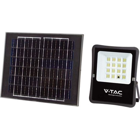 V-TAC LED-Flutlicht mit Fernbedienung und Solarpanel, 15 W, Naturweiß (1/5)