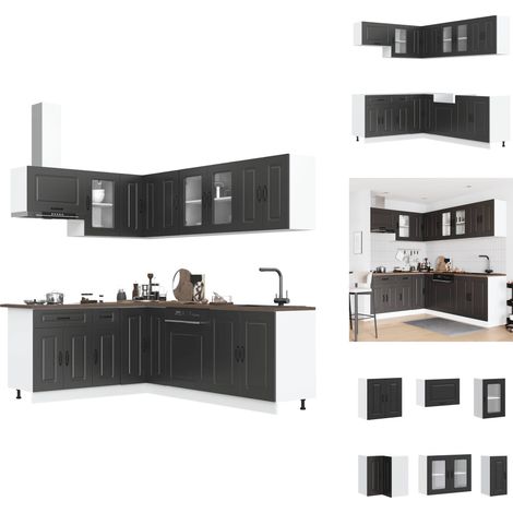 Ensemble d'armoires de cuisine 11 pcs Kalmar bois d'ingénierie - Ensemble D'armoires De Cuisine - Ensemble D'armoires De Cuisine - Ensemble D'armoires - Armoire De Cuisine (1/5)