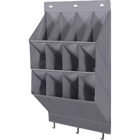 Organisateur de chaussures à suspendre à la porte,rangement mural en tissu résistant,sac porte-chaussures pour placard étroit (1/5)