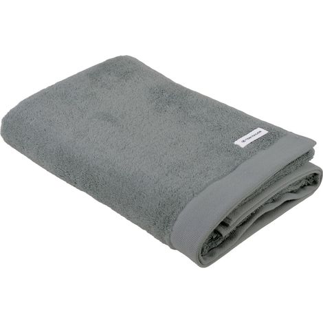 Serviette de Douche, 70x140 cm, 100% coton/éponge, avec deux accroches et étiquette avec logo, COLOR BATH TOWEL Gris (Moody Grey) (1/5)