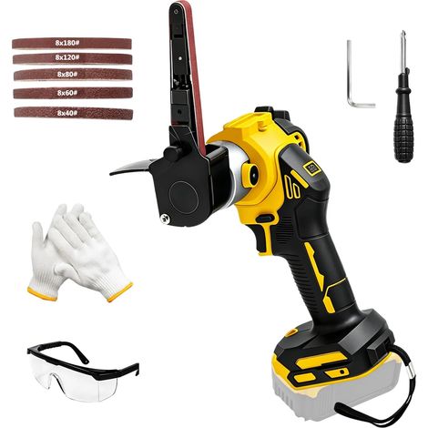Ponceuse à bande sans fil compatible avec 18V 20V, 0-13000 RPM (1/5)