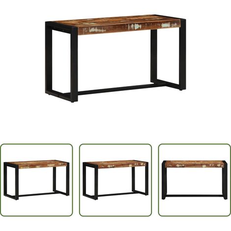 Banc de couloir - Banc multicolore 80x35x45 cm bois massif récupération (1/5)