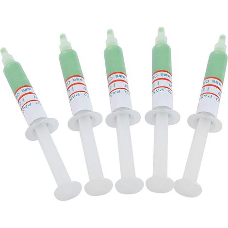 Ensemble de 5 tubes de pâte à polir diamantée, composé de rodage, pâte abrasive, aiguille W14800