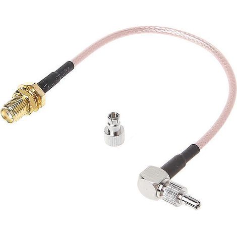 Adaptateur coaxial RF SMA femelle vers CRC9/TS9 double connecteur, câble RG316 de 15 cm (1/5)
