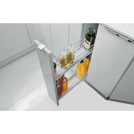 Hettich Möbel-Frontauszugset Cargo IQ plus 150 9077588, Korpusb. 150mm, silber (1/3)
