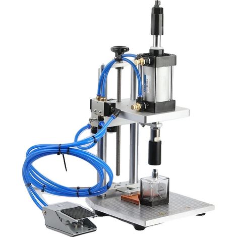 Macchina pneumatica per la tappatura di flaconi di profumo, sistema di sigillatura efficiente, compatibilità versatile, tipo B (1/2)