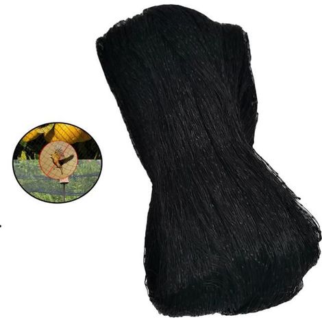 Filet Anti Oiseaux, 4m x 10m Filet Oiseaux, Filet Protection Oiseaux, Filet Arbre Fruitier, Filet Oiseaux Noir (1/4)