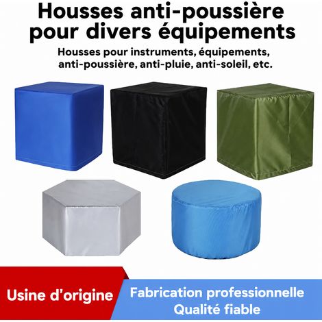 Housse de protection extérieure pour équipement et mobilier tissu Oxford film aluminium imperméable anti-poussière anti-soleil 500 g – Livraison gratuite