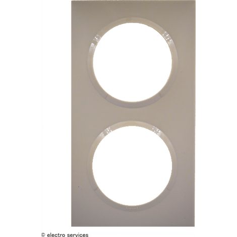 Plaque LEGRAND Dooxie 2 postes carrée beige