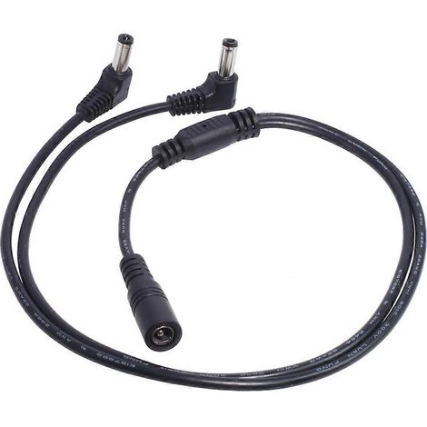 Câble d'extension d'alimentation CC 5,5 x 2,1 mm, coudé à 90°, 1 prise femelle vers 2 prises mâles, pour caméra IP (1/5)