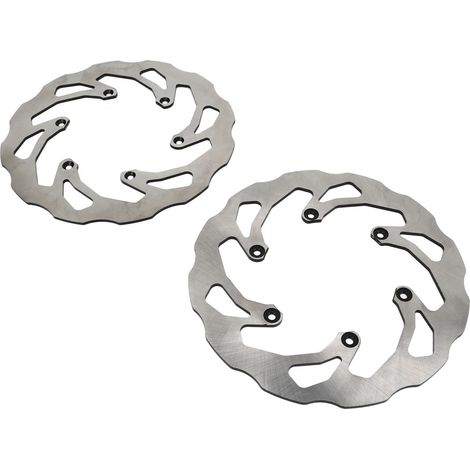 Hochleistungsfähige, geräuscharme und vibrationsdämpfende Motorradbremsscheibe (Paar), kompatibel mit YZ125, YZ250, YZ250F, YZ450F, YZ250X und YZ250FX (1/5)