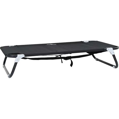 Lit pour Chien Noir 90 x 55 x 18 cm Acier (1/5)