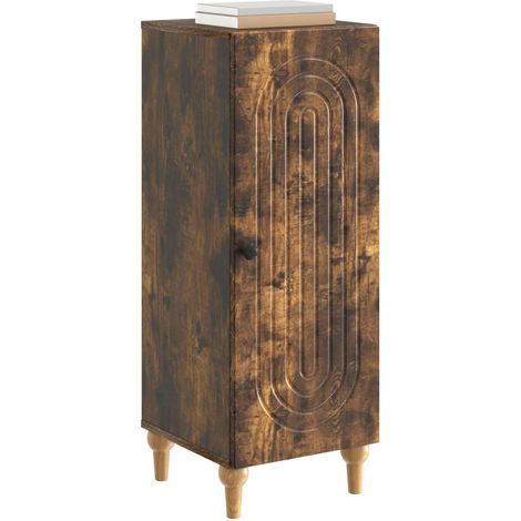 Sideboard/Anrichte/Buffet Geräucherte Eiche 33 x 34,5 x 90 cm Holzwerkstoff LXWW607006 (1/5)