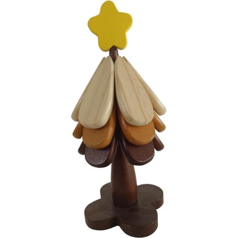 Dessous de plat en bois, forme arbre, avec support (1/5)