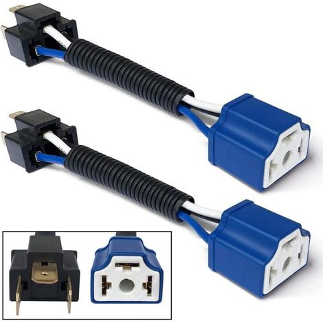[Cableado faro] Cerámica robusta H4 9003 HB2 para coche, camión, barco, kit de conversión antiniebla (1/4)