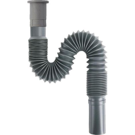 Tuyau Tuyau d'évacuation d'égout universel extensible et flexible de 32mm anti-odeurs for évier de cuisine, 29 pouces (Grey) (1/5)