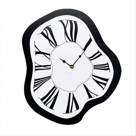 Horloge murale Twisted Clock, style INS, silencieuse (1/5)