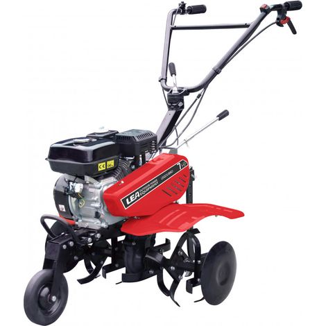 Motoculteur à essence OHV 212 cm³ – largeur de travail 80/88 cm – profondeur 32 cm – 2 vitesses avant + marche arrière – guidon réglable – Dunsch
