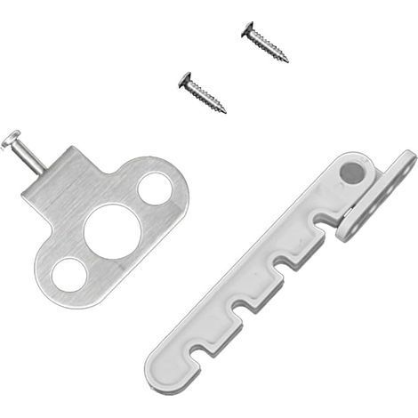1 Stück verstellbarer Kippfensterbegrenzer, Kippsicherung für Fenster, geeignet für Holz-/Metallfenster oder -türen, starrer Kunststoff - 4 Schlitze (8 cm verstellbar) (1/5)