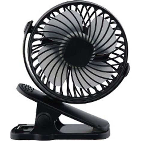 USB-betriebener, leiser und kompakter Tischventilator mit Klemme, 15 cm, 3 einstellbaren Geschwindigkeiten, starker Luftstrom