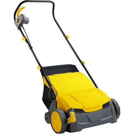 Scarificateur électrique 1300 W – Largeur de travail 32 cm – Bac de ramassage 30 l – Réglage centralisé de la hauteur