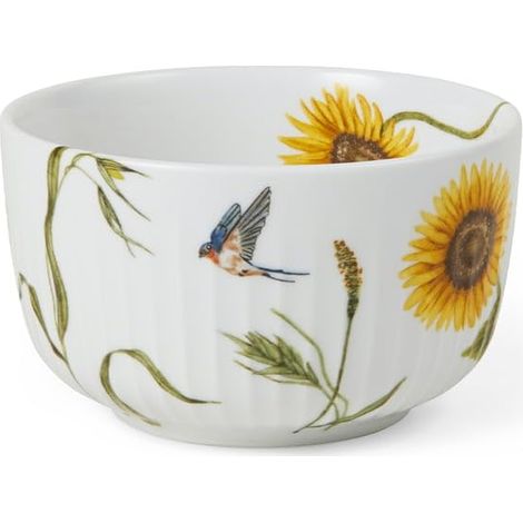 Bol en porcelaine avec tournesols peinture aquarelle 7,5 x 12 cm (1/5)