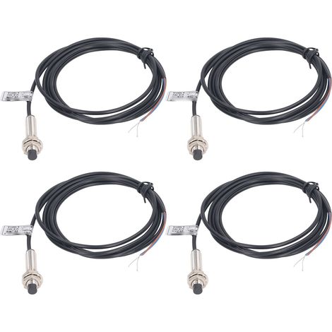 4 capteurs de proximité inductifs de 8 mm, à contact NC 2 fils, 6-36 V CC, distance de détection de 2 mm (1/5)