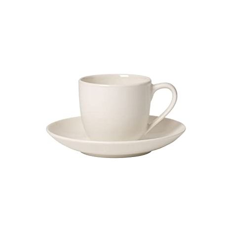 Villeroy & Boch - for Me Set di Tazze E Tazze Senza Manico Set di 4 Bianco, Lavabile in Lavastoviglie, Adatto per Microonde, Servizio caffè, Set Tazzin, Set da caffè, Porcellana Premium