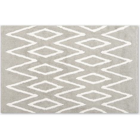 ALFOMBRA ALGODÓN LAVABLE ZIGZAG GRIS 120X170 (1/2)