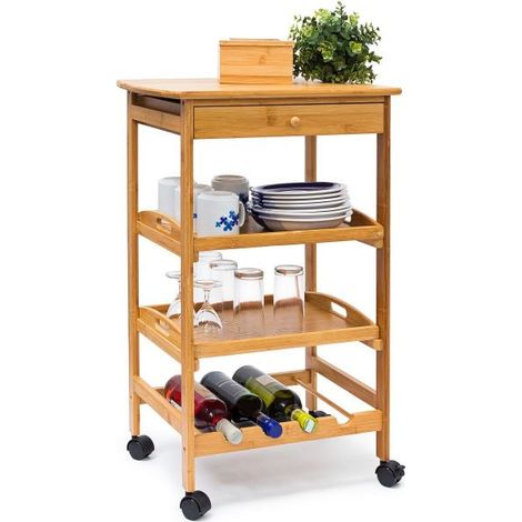 Carrello di servizio con portabottiglie JAMES L (1/5)