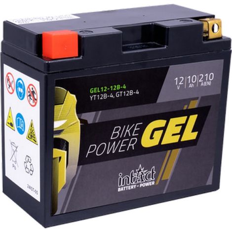 Batterie moto gel 12V 10Ah 210A – Sans entretien – Pour scooter et quad – Technologie gel pour démarrage rapide – Intact (1/4)