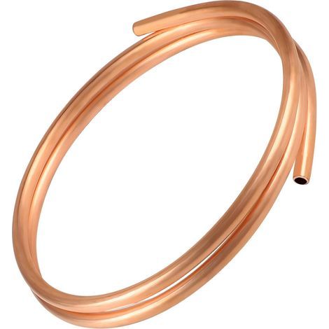 Tube en cuivre, OD 10mm , longueur de 1 m, tube rond en cuivre, produit souple pour la technique de réfrigération, générateurs, barres omnibus (1/5)