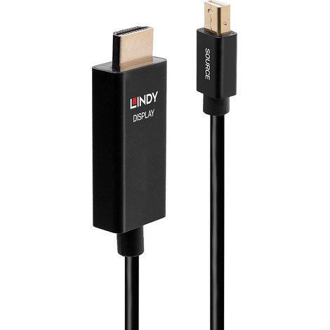 Lindy 40921 Videokabel-Adapter 1 m Mini DisplayPort HDMI Schwarz (1/2)