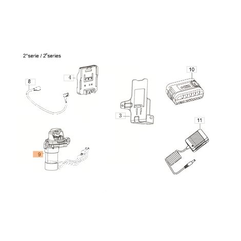 Moteur de démarrage tondeuse à gazon modèles G48TKE ORIGINAL EMAK L66152071