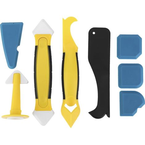 Racloir A Mastic - 8 Pièces En Plastique Flexible - Pour Jointoiement Carrelage Briques - Usage Intérieur Extérieur - Lot De 8