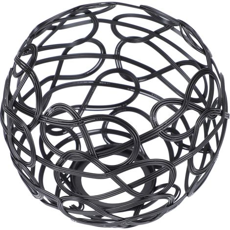 Abat-jour en métal noir et surface lisse, structure légère fer pour la décoration de chambre cuisine (1/5)