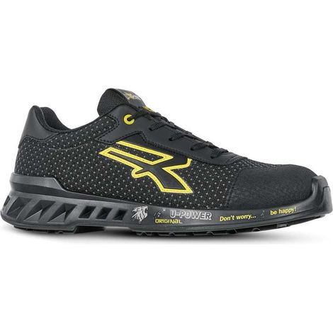 Baskets de sécurité légères U-POWER MATT S3 SRC ESD Noir / Jaune 38