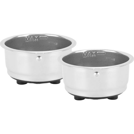 Cesta portafiltro de 51 mm para 2 tazas, de acero inoxidable, para cafetera Delonghi (1/5)