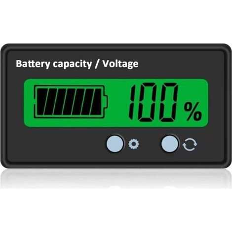 DC-Batterymessgerät, digital Batteriespannungs-Kapazitätsprozentsatz-Monitortester DC 8-63 V Batterieser (1/4)