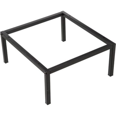 5Five Simply Smart – Pieds d'étagère en métal noir 34cm x 29cm – Acier robuste – Design moderne pour étagères modulables – Lot de 4 pieds (1/4)