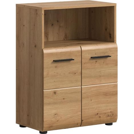 Ice Badschrank 2 Türen, 1 Regal Eiche Dekor.