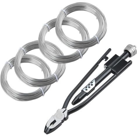 Pince à torsader les fils de sécurité, accessoire robuste, pièces rechange, utilitaire, remplacement, ensemble d'outils pinces les, 9 Po Wire Pliers, 27x4.5 Cm Pliers cm (1/5)