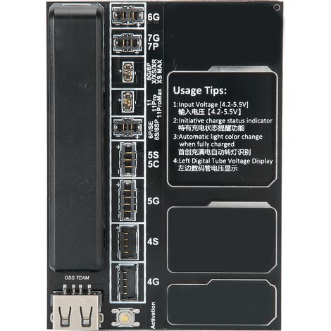 Testeur de batterie pour téléphone portable, chargeur, carte de circuit d'activation de charge pour téléphones portables iOS (1/5)