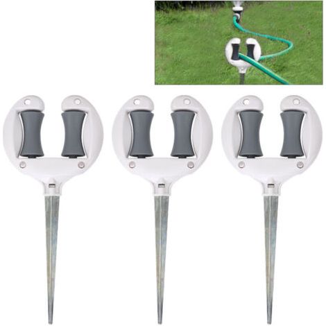 FENOPLASTICAUlisemGuide de tuyau d'arrosage, rouleau supérieur à clous, positionnement du tuyau d'eau douce, tête pointue, support de pointe de guidage de tuyau de pelouse (1/4)