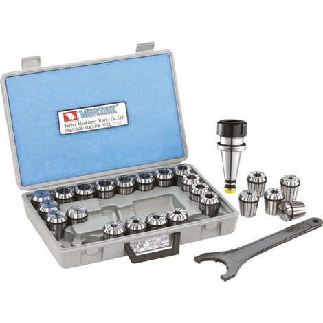 Kit de pinces avec queue conique ISO30 DIN2080 ER32 incl. 11 pinces 4-20 MM Vertex V-202