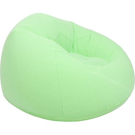Gonflable Extérieur Vert Épais Fauteuil Lounge Portable Étanche avec Rangement Chaise Paresseuse pour Camping et Salon Mode (1/4)