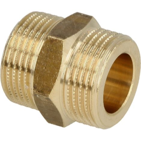 Nipple double 3/8’’ FM x 3/8’’ FM modèle large pour tuyau solaire ondulé